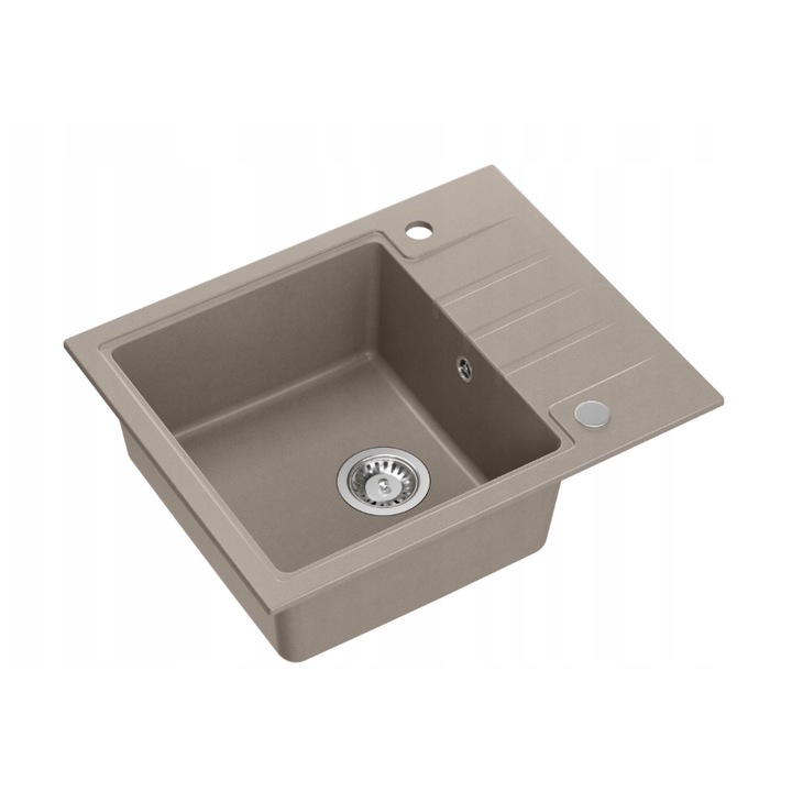 Chiuveta de Bucatarie Quadron PETER 116Granit Taupe Otel 62x50cm