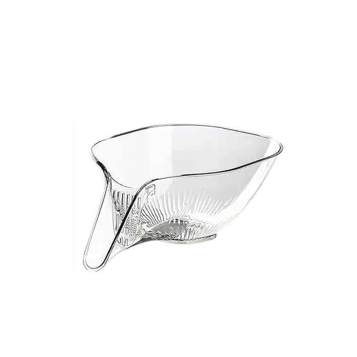 Set 3 Strecuratori fructe, Boluri de spalat alimente cu sita de scurgere pentru spalarea alimentelor, Transparent, 3L3J