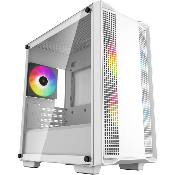 Компютърна кутия DeepCool CC360 ARGB, Бял