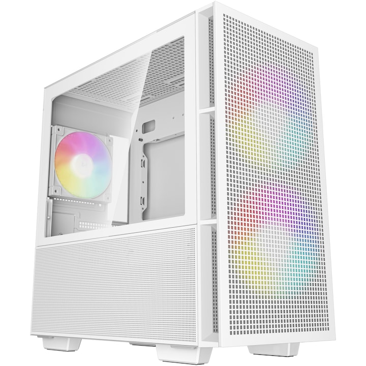Компютърна кутия DeepCool CH360 ARGB, Бял