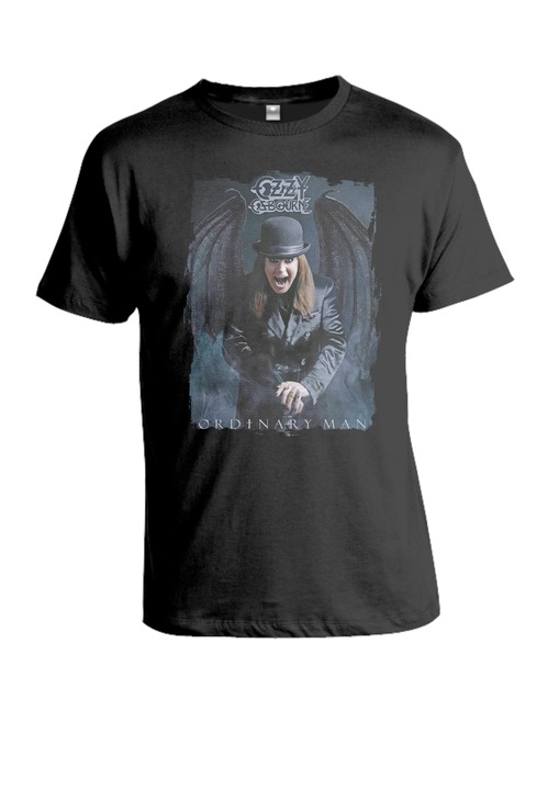 Póló Ozzie Ozbourne Rendes férfi MB448, Fekete