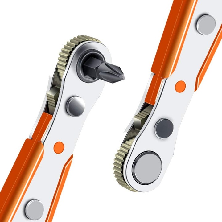 Мини тресчотка PH2, 110 мм, с магнитен адаптер, компактна, 1/4"