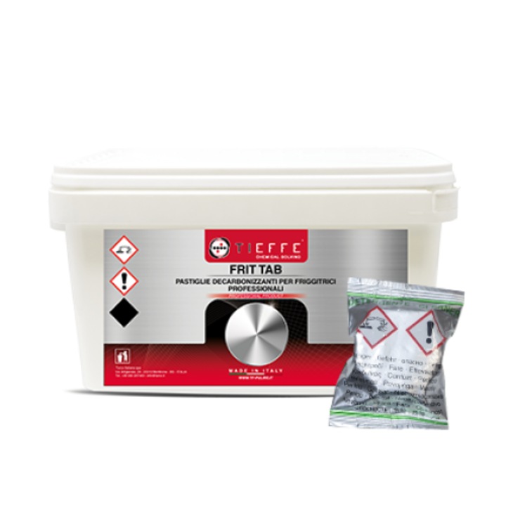 Pastile detergent pentru curatarea cosurilor de inox a fritezelor profesionale 120 tablete