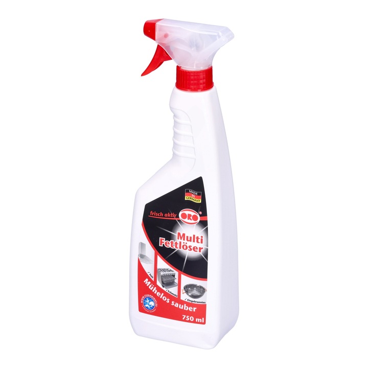 Detergent Degresant, Oro, 750 ml, Pentru Indepartarea Petelor De Grasime, Utilizare Universala, Formula Blanda Si Sigura, Manopera De Inalta Calitate, De Lunga Durata