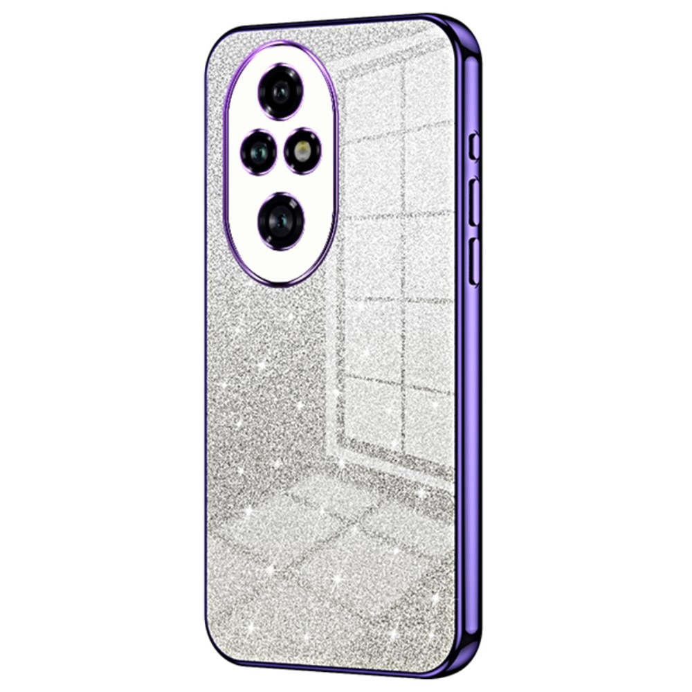 Husa pentru Honor 200 Pro 5G gradient glitter anticadere din TPU de inalta calitate - purple