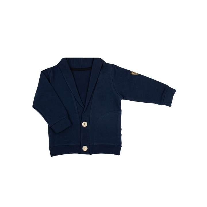 Stílusos kapucnis kapucnis fiúnak, Nicol, pamut, sötétkék, Tengerészkék