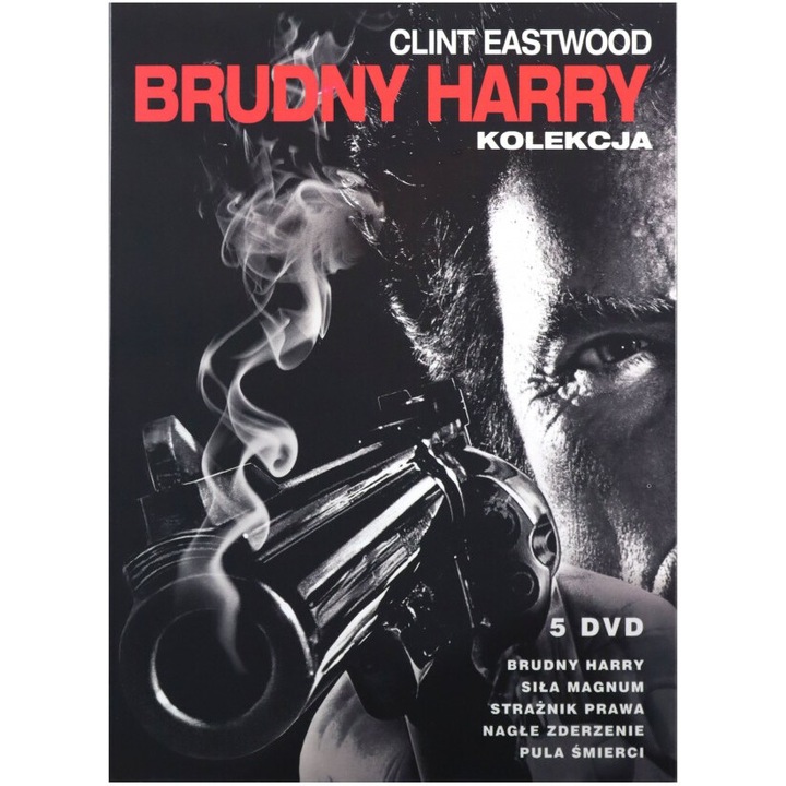 Clint Eastwood Kolekcja: Brudny Harry / Siła magnum / Strażnik prawa / Nagłe zderzenie / Pula śmierci [5DVD]