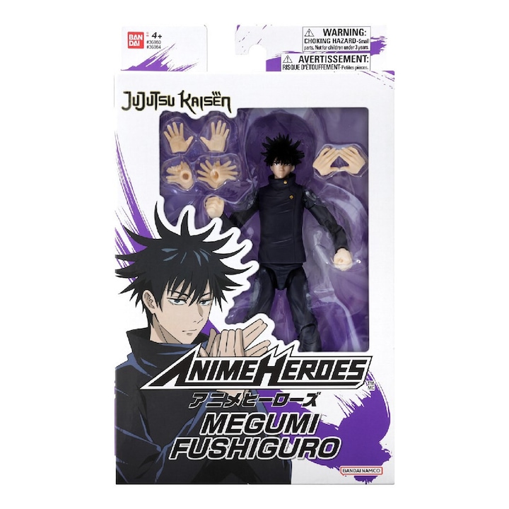 Figurina articulata Megumi Fushiguro, Bandai, Anime Heroes Jujutsu Kaisen