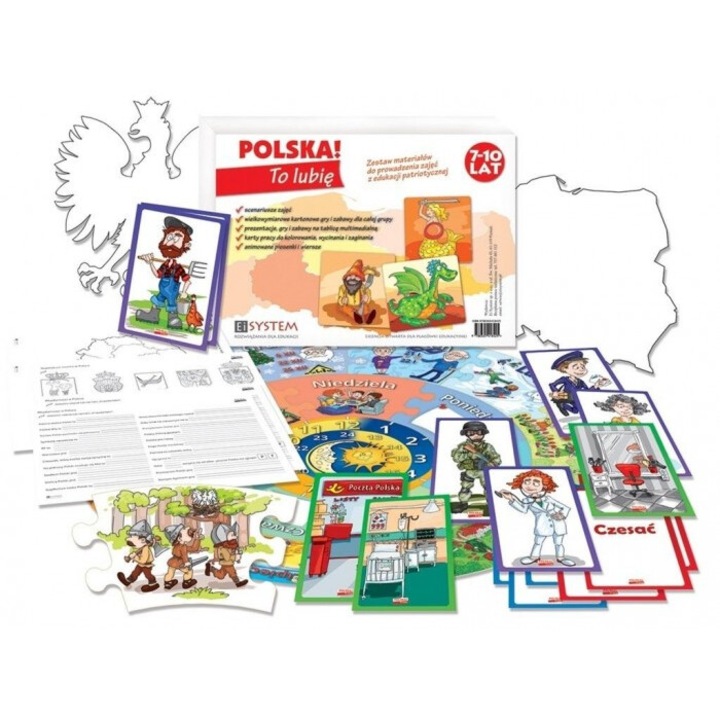 Комплект образователни игри Ei System, Poland! I like it, Патриотично възпитание, 7+