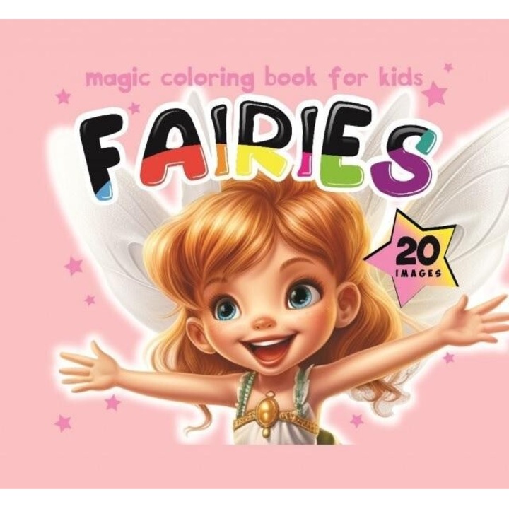 Carte de colorat Fresh, 140x140, Zane, roz, 6+