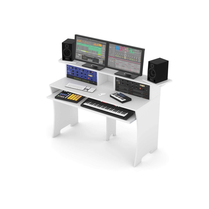 Masa Glorious Workbench White Studio (alba)