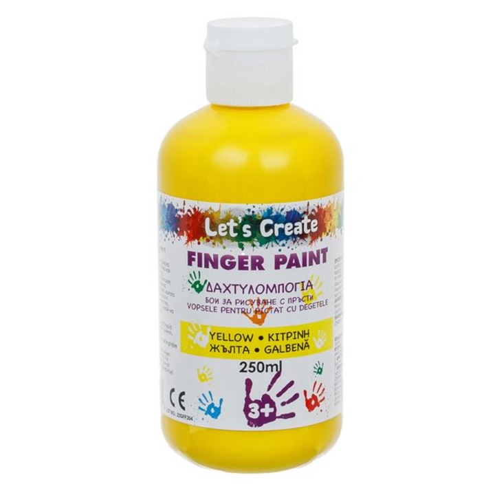 Sárga ujjfesték - 250 ml pixel