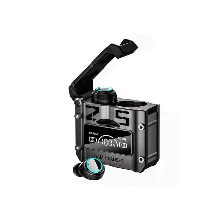 Casti Bluetooth, Stereo, TWS GAMING, in ear, fara fir, sport, cu microfon, control touch, Gaming, universale, Bluetooth 5.3