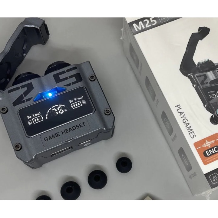 Casti Bluetooth, Stereo, TWS GAMING, in ear, fara fir, sport, cu microfon, control touch, Gaming, universale, Bluetooth 5.3