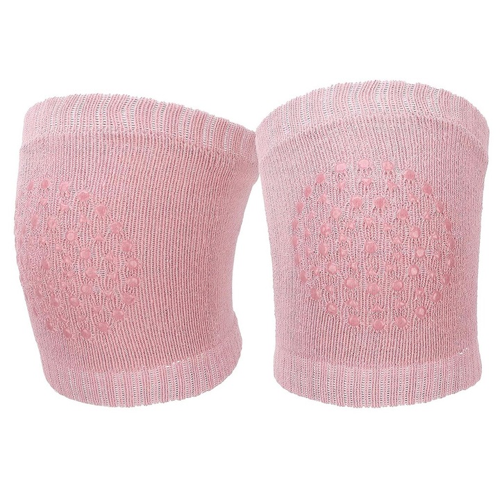 Set Protectie EDAR Pentru Copii Si Bebelusi, Bumbac, Silicon Antialunecare, Protejeaza Impotriva Zgarieturilor, 0-36 Luni, Roz