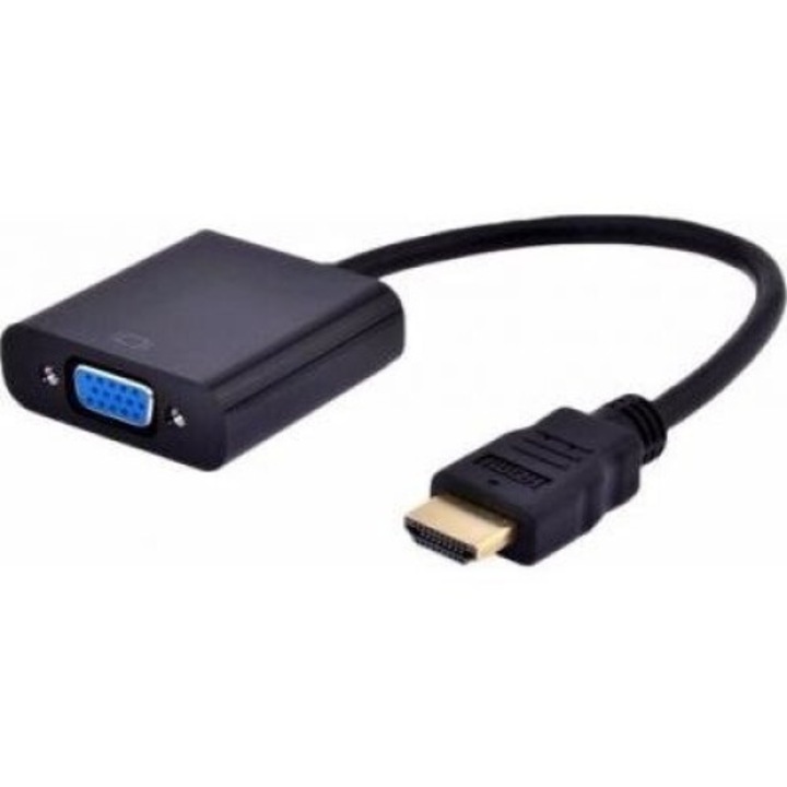 HDMI мъжки - VGA женски и адаптер за аудио конвертор