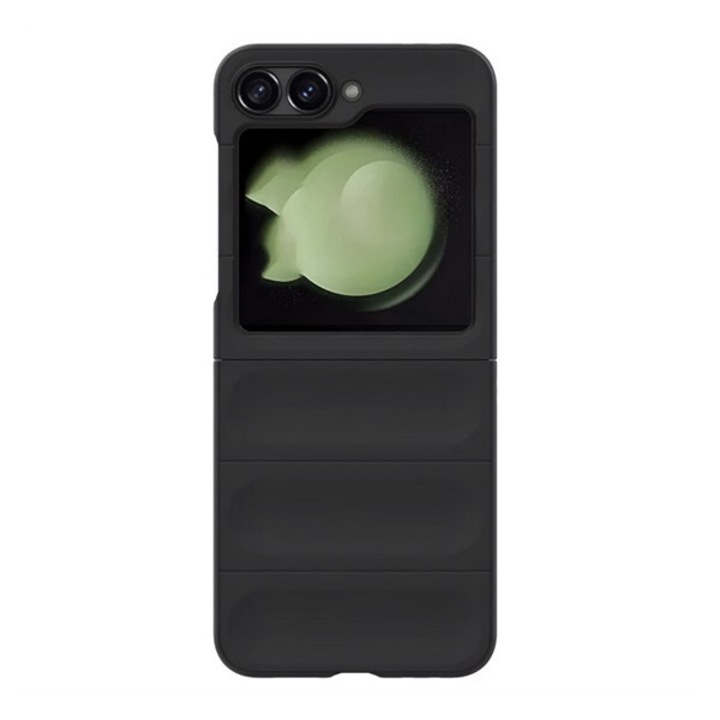 Gigapack műanyag mobiltelefon tok, ütésállóság, kameravédő, 3d, fekete, kompatibilis: Samsung Galaxy Z Flip7 FE, SM-F761, / Galaxy Z Flip6, SM-F741