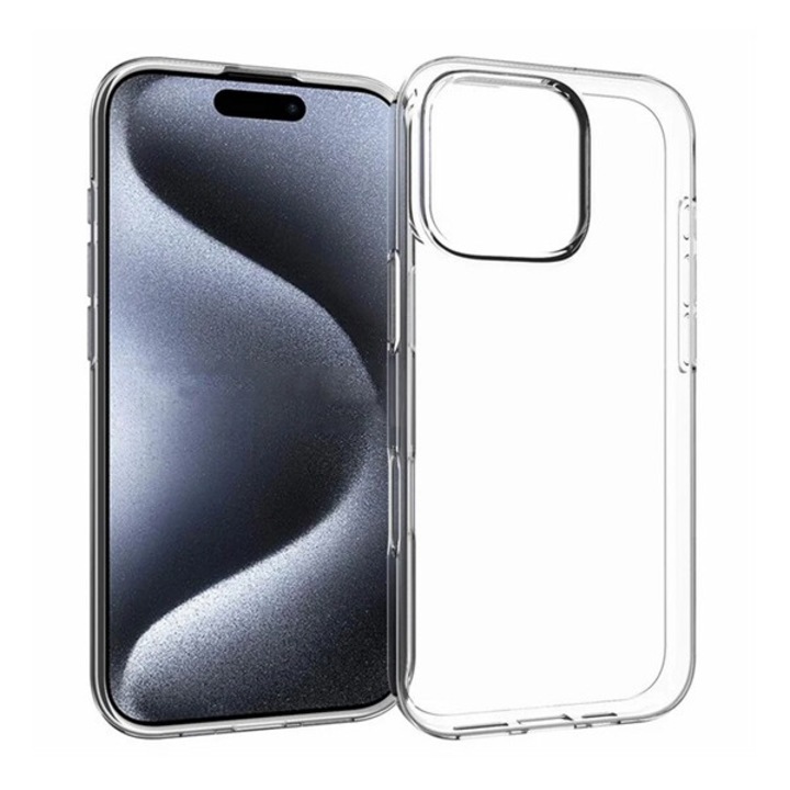 Gigapack szilikon mobiltelefon tok, ultravékony, átlátszó, kompatibilis: Apple iPhone 16 Pro