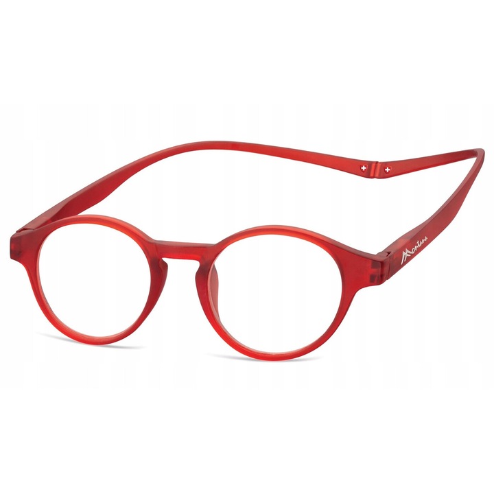 Ochelari de Lectura Montana MR60D, Asferici, Flexibili, Rosu Mat, 48x20x207mm, Set cu Husa si Laveta
