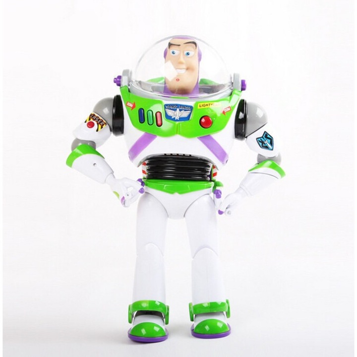 Фигурка RESTEQ Buzz Lightyear, с лазер и отварящи се крила, 32см