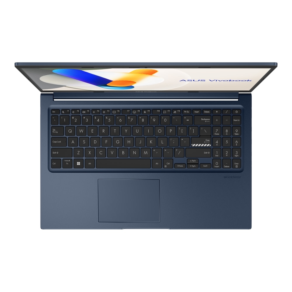Laptop Asus Vivobook X1504VA-BQ2947, X1504VA-BQ2947, 15.6", Intel Core 5 120U (10-core), Intel Iris Xe Graphics, 16GB 3200MHz (1x 8GB onboard) DDR4, Albastru