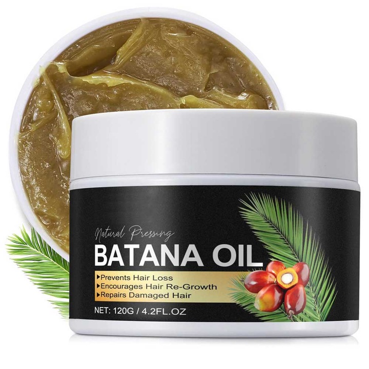 Ulei Premium de Batana by NOVA KISS®, Presat la Rece, 100% Pur & Natural, stimuleaza Cresterea si Regenerarea parului, 120 g