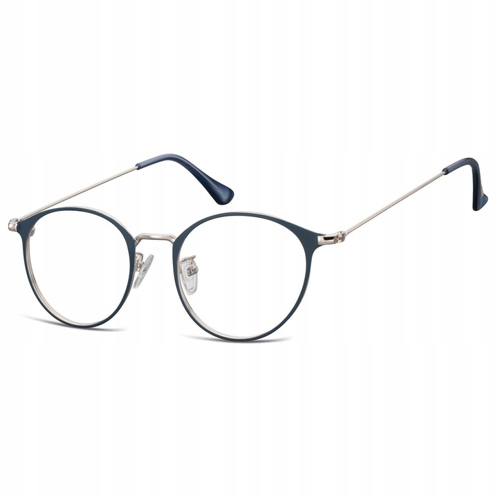 Ochelari de vedere unisex, Stylion SUNOPTIC 923D, inox, bleumarin/argintiu, 51x17x142mm