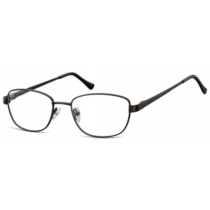 Ochelari corectivi unisex Sunoptic 796, negru mat, 54x19x135mm, UV 400, set etui si servetel