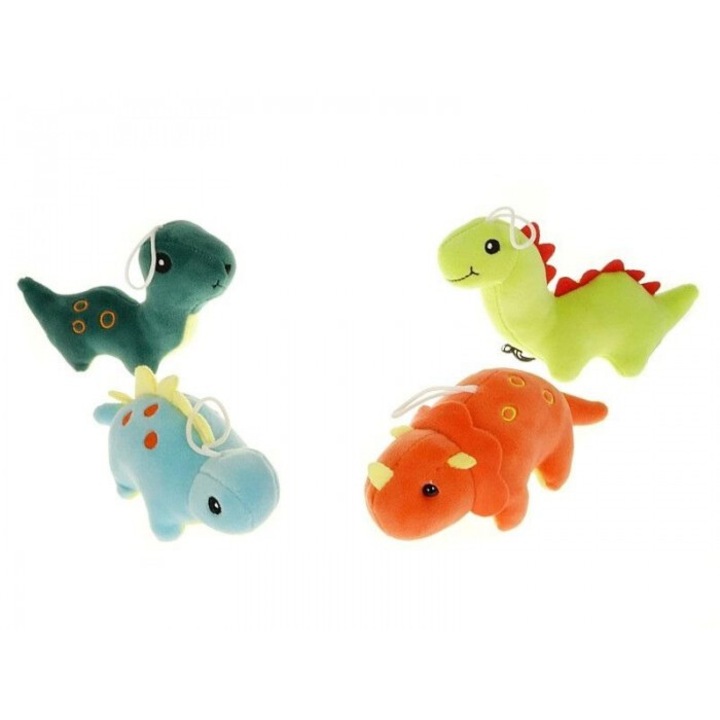 Set 12 brelocuri dinozaur Adar, plus, 15cm, multicolor