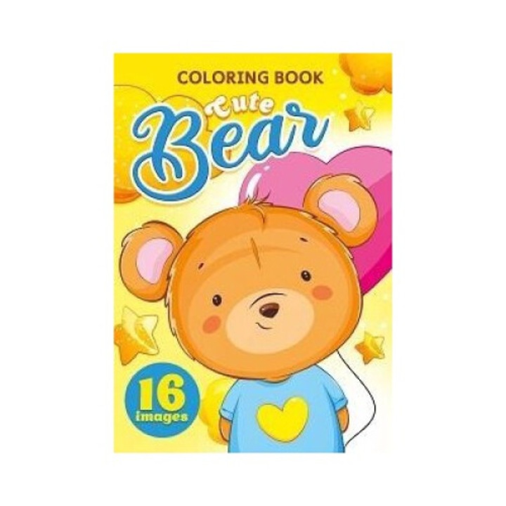 Carte de colorat, Cute Bear, A5, Fresh, 16 pagini, 211x155 mm