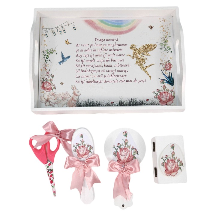 Set taiere mot, 5 piese, model Ursire