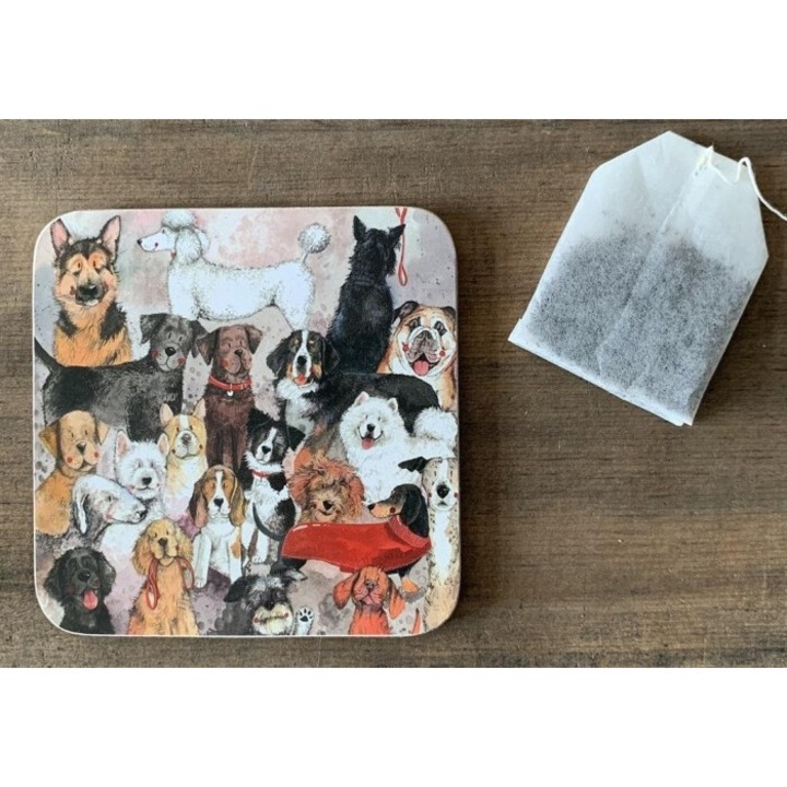 Suport pahar, Alex Clark, laminat, 10x10cm