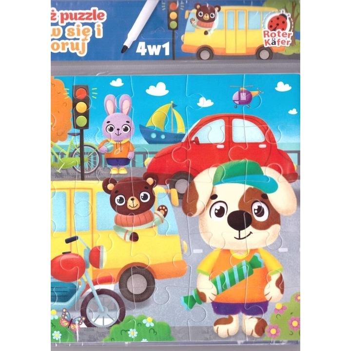 Puzzle, Roter Kafer, 275x241 mm