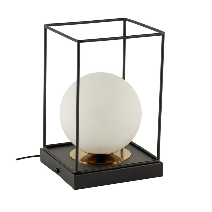 Lampa Aroma, Sigma, neagra/aurie, 1 x G9 max 12W, 22x13,5cm