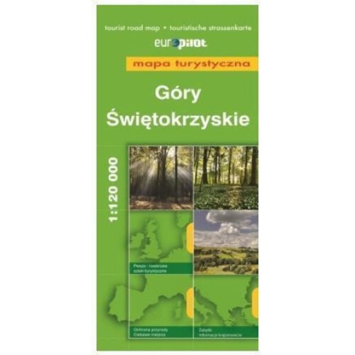Mapa Turystyczna Gory Swietokrzyskie, Euro Pilot, 12.5x24cm, 2015