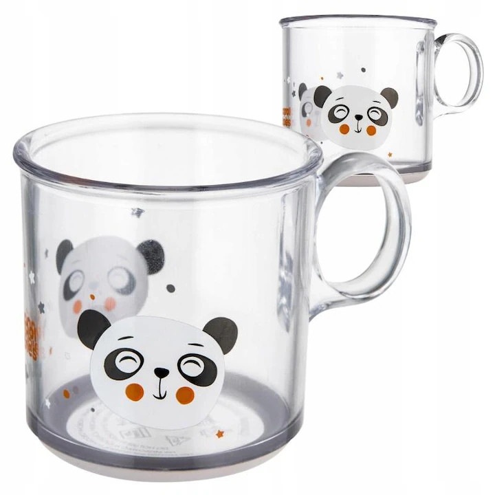 Cana Antiderapanta, Canpol Babies, Motiv Panda, Material Fara Bpa, Recomandata Pentru Copii Peste 12 Luni, Nu Se Poate Spala In Masina De Spalat Vase, Multicolor