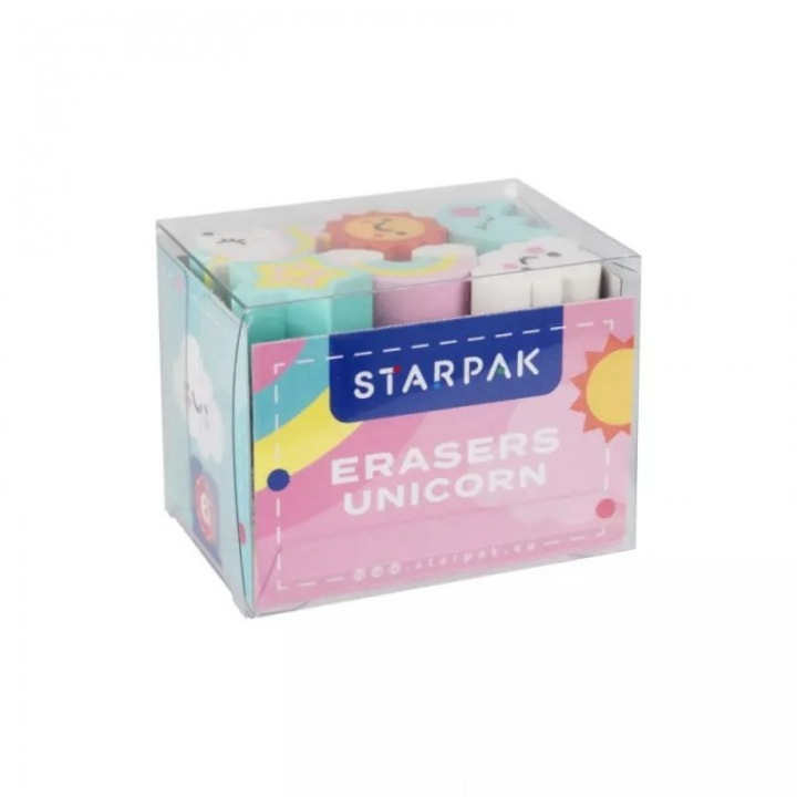 Set de 6 radiere de sters Starpak, cu grafica animale, 7x5x5cm