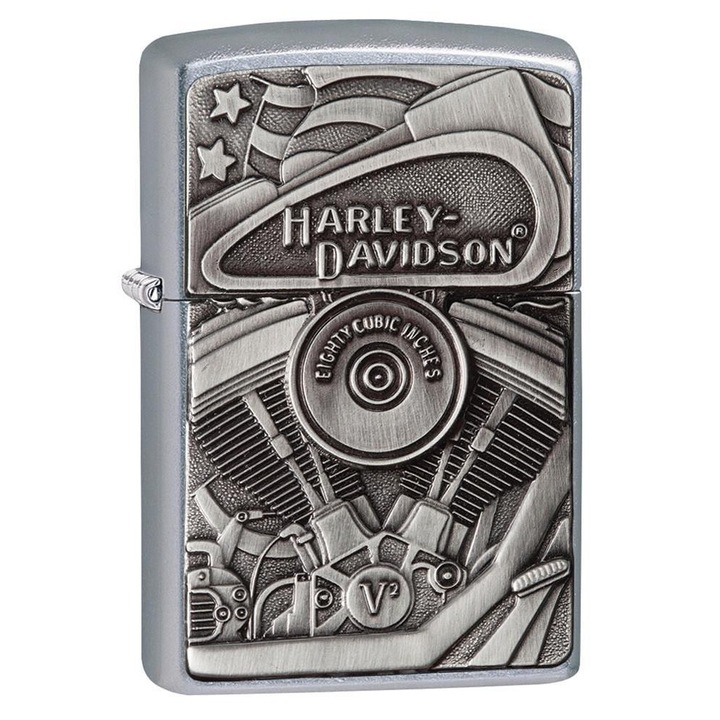 Bricheta Zippo 29266 Harley Davidson-Motor & Flag