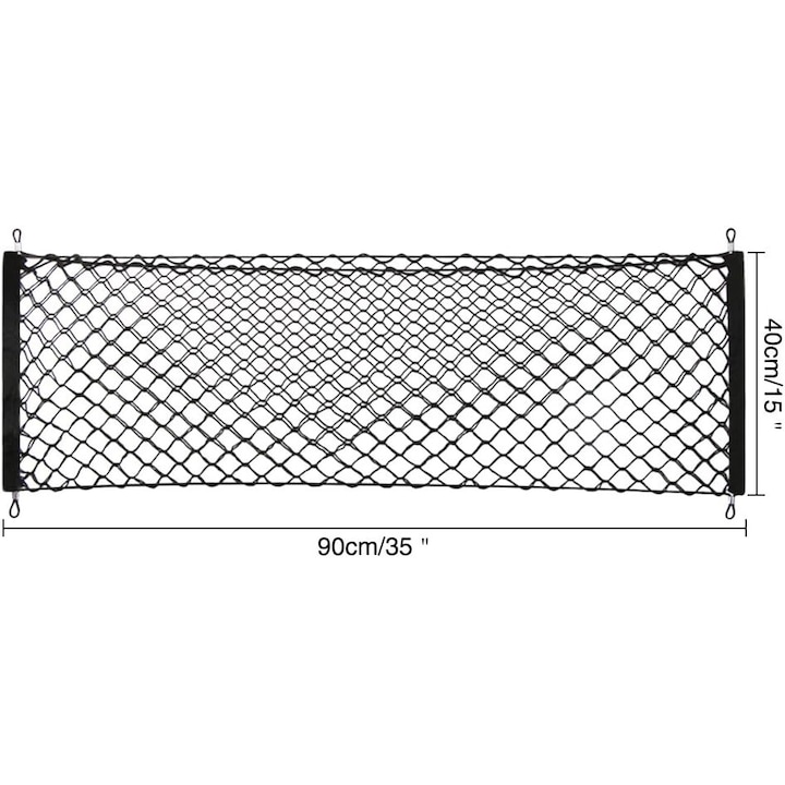 Мрежа за багажник, двуслойна, еластична, многоцветна, 40х90см