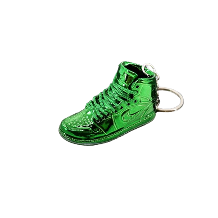 Miniatűr kosárlabda kulcstartó, műanyag, részletgazdag, 5,3x3,3 cm, zöld