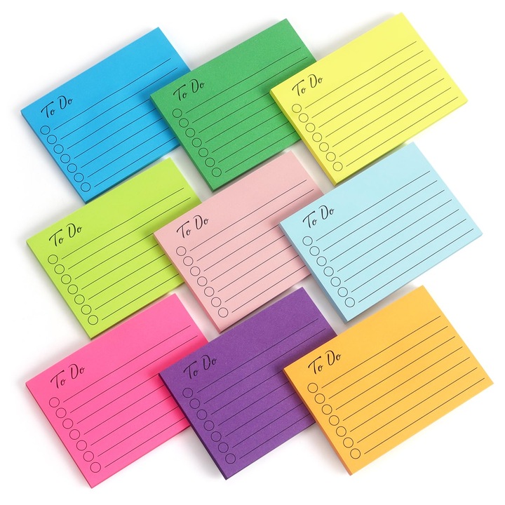 Note adezive, SANSAME, 9 seturi, multicolor