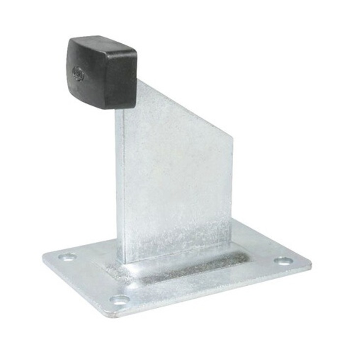 Opritor Cu Tampon Cauciuc Ibfm 476g 70x120x10 Mm, Cu Talpa De Fixare, Pentru Poarta Culisanta
