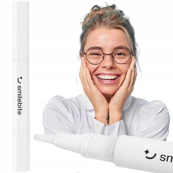 Fogfehérítő Gél, Smilebite, Fényes és Ragyogó Toll, Nőknek és Férfiaknak, Otthoni Használatra, Applikátorral és Hidrogén-Peroxid Nélküli Formulával, 2 ml