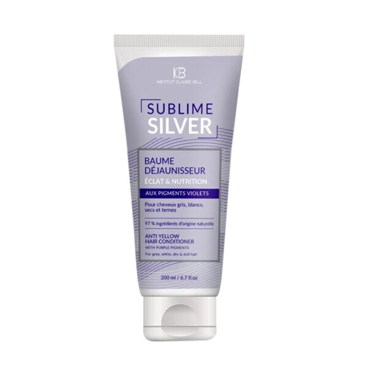 Sárgás gátló kondicionáló szürke, fehér, száraz vagy fénytelen hajra - Sublime Silver Baume Dejaunisseur, ICB 200 ml