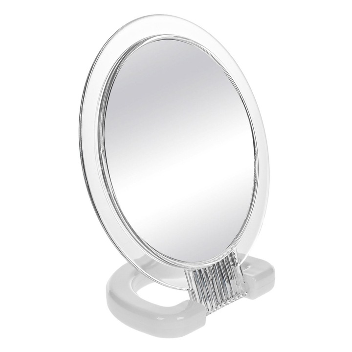 Oglinda de Masa, 15cm, Plastic, Dubla fata, Simpla si Marire x2