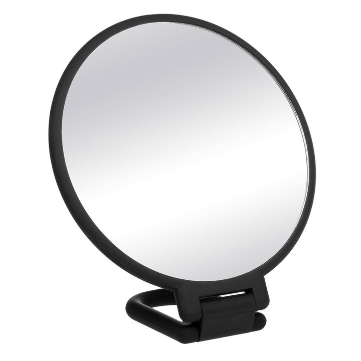 Oglinda dubla cu maner rubber 14.5cm