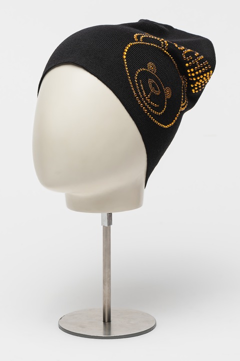 Moschino, Sapka strasszkövekkel, Fekete