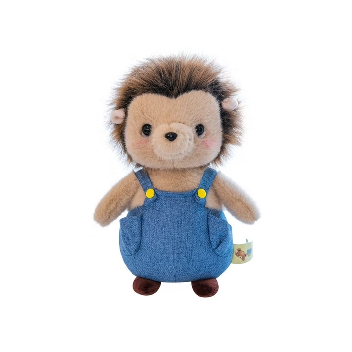 Mascota de plus, Ariciul cu salopeta, albastru, 26 cm