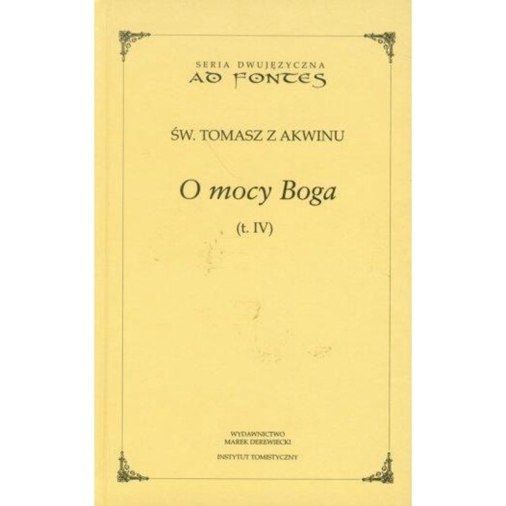 O mocy Boga T.4, Tomasz z Akwinu, 2010