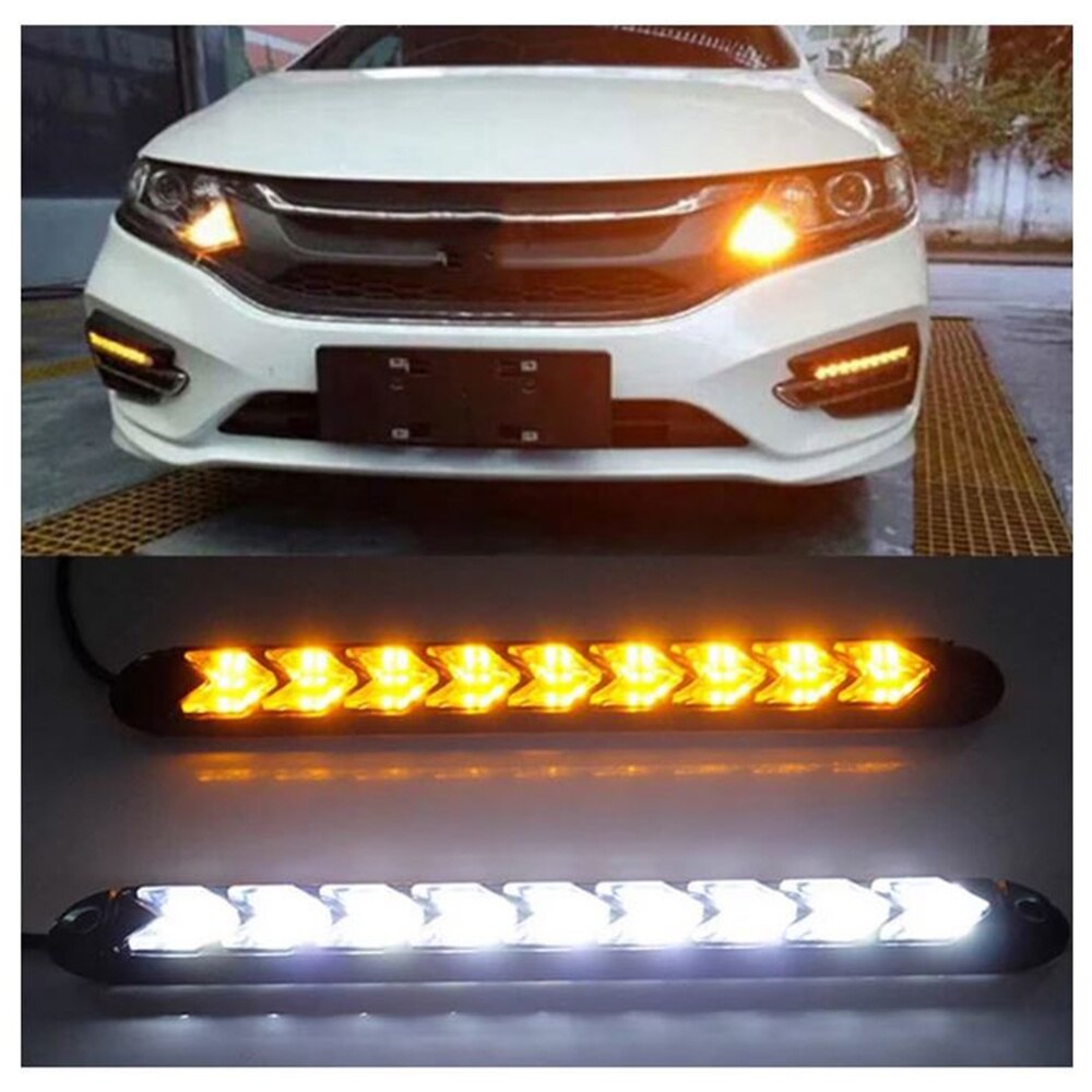 Set lumini de zi Led DRL cu semnalizare dinamica secventiala tip ...
